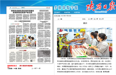 星空电子西北集团珑樾府项目高温慰问——《陕西日报》